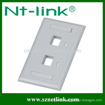 China manufacturer RJ45 dual Port network face plate